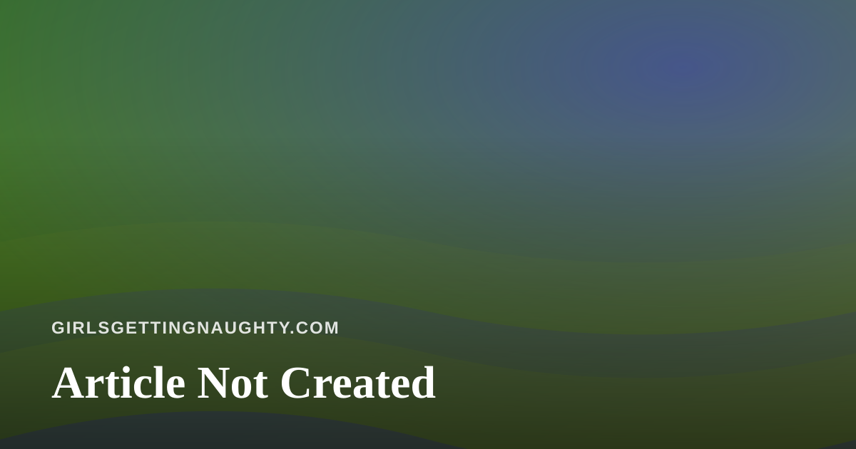 Article Not Created